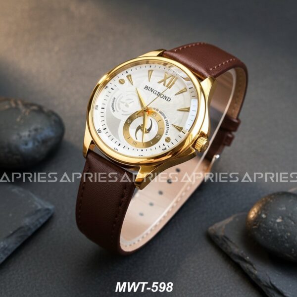 BINGBOND Leather Belt Watch For Men | MWT-598