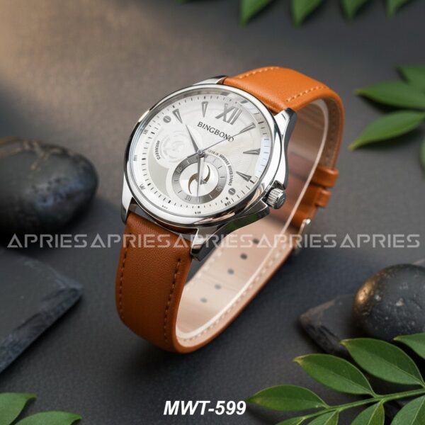 BINGBOND Leather Belt Watch For Men | MWT-599