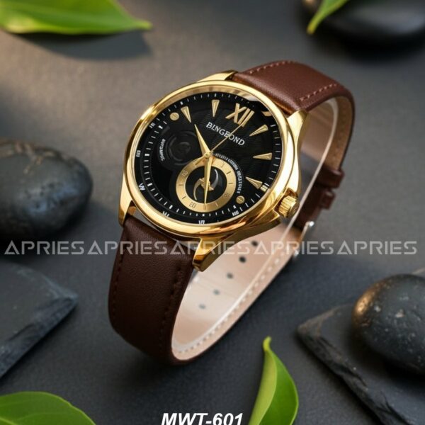 BINGBOND Leather Belt Watch For Men | MWT-601